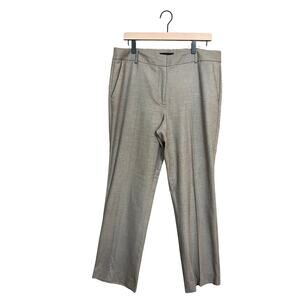 Talbots Heritage Dress Pants Linen Blend Beige Tan High Rise Stretch Size 12